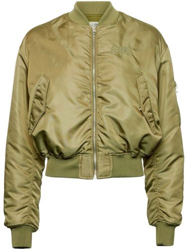 Veste bomber à logo cousu - MM6 Maison Margiela - Modalova