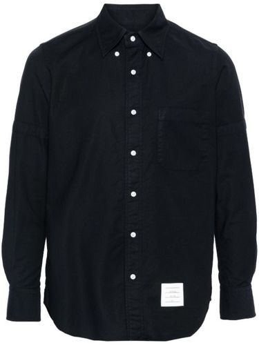Chemise en coton à patch logo - Thom Browne - Modalova