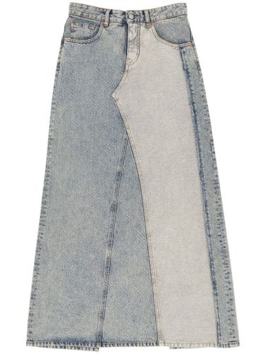 Jupe longue en jean à fente - MM6 Maison Margiela - Modalova