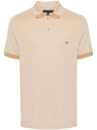 Polo en coton biologique à logo brodé - Tommy Hilfiger - Modalova