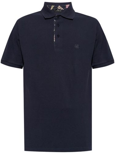 Polo en coton à logo brodé - ETRO - Modalova