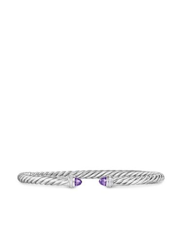 Bracelet Cablespira en sterling serti de diamants et d'améthyste - David Yurman - Modalova