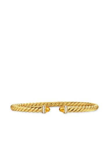 Bracelet Cablespira en 18ct serti de citrine et de diamants (4 mm) - David Yurman - Modalova