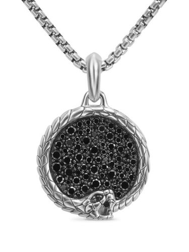 Pendentif Cairo Ouroboros en sterling pavé de diamants (25 mm) - David Yurman - Modalova