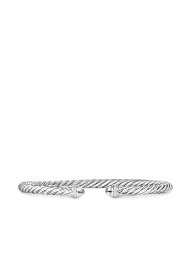 Bracelet Cablespira en sterling serti de diamants - David Yurman - Modalova