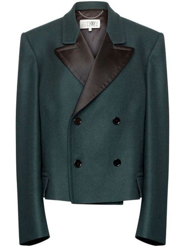 Blazer oversize à boutonnière croisée - MM6 Maison Margiela - Modalova