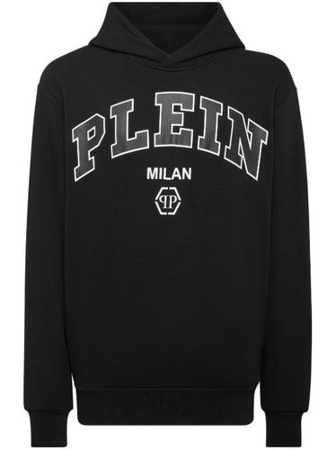 Hoodie en coton mélangé à logo imprimé - Philipp Plein - Modalova