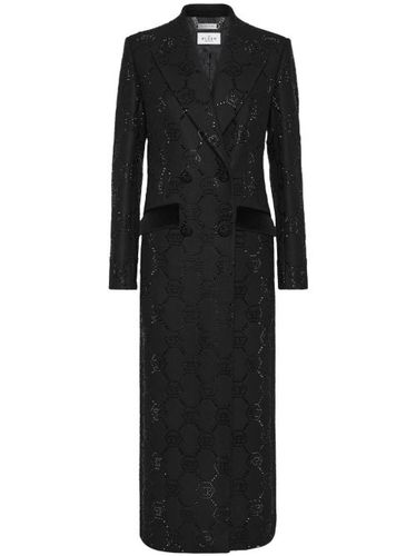 Manteau croisé à motif monogrammé - Philipp Plein - Modalova