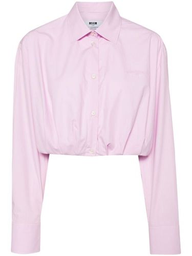 Chemise crop à ornements - MSGM - Modalova