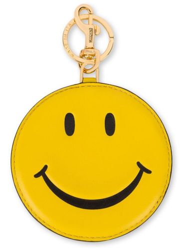 Porte-clés en cuir à visage Smiley - Moschino - Modalova