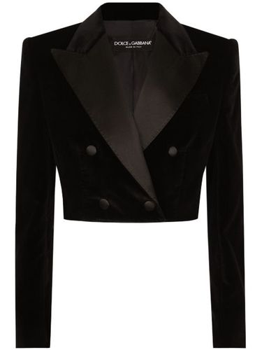 Blazer crop à boutonnière croisée - Dolce & Gabbana - Modalova