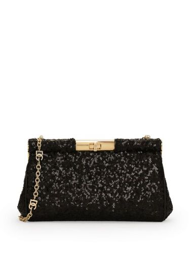Pochette à appliques brodées de sequins - Dolce & Gabbana - Modalova