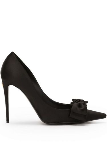 Escarpins en jean à détail de nœud 105 mm - Dolce & Gabbana - Modalova