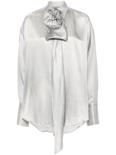 Chemise en soie à pins fleur - Ermanno Scervino - Modalova