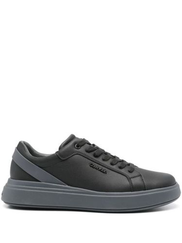 Baskets en cuir à plaque logo - Calvin Klein - Modalova