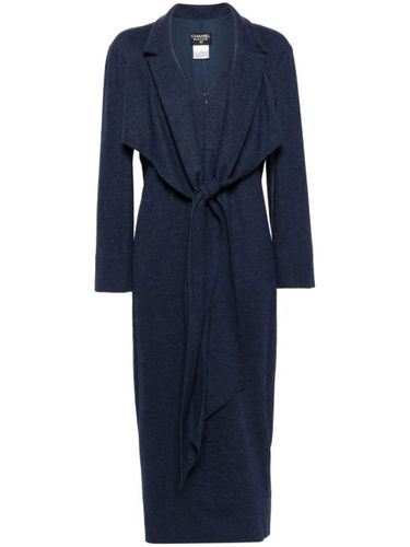 Robe mi-longue à design drapé (1998) - CHANEL Pre-Owned - Modalova