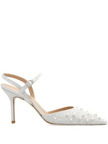 Escarpins ornés de perles à bride cheville 85 mm - Stuart Weitzman - Modalova