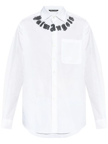 Chemise en coton à logo imprimé - Palm Angels - Modalova