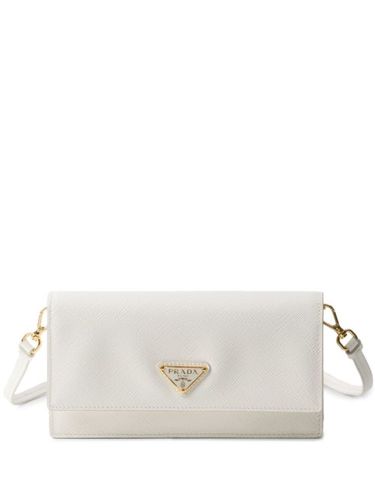 Mini sac en cuir à plaque logo - Prada - Modalova