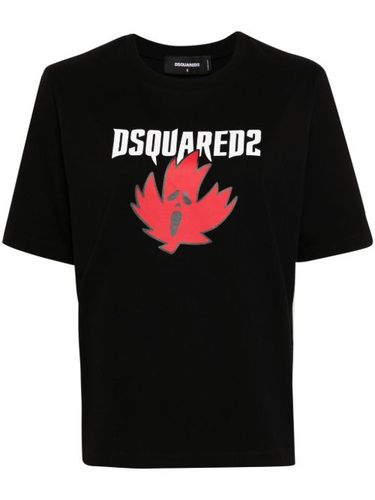 T-shirt Horror à imprimé feuille d'érable - DSQUARED2 - Modalova