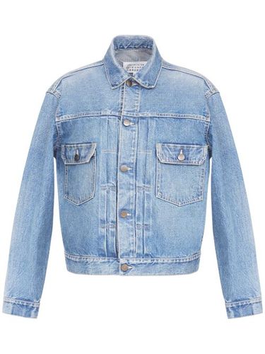 Veste en jean à coutures signature - MM6 Maison Margiela - Modalova