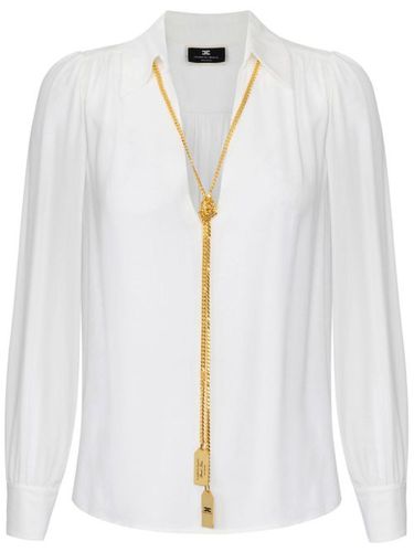 Blouse à col appliqué - Elisabetta Franchi - Modalova