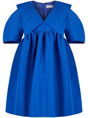 Robe courte évasée à effet satiné - Nina Ricci - Modalova