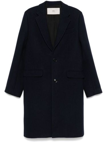 Manteau en laine à simple boutonnage - AMI Paris - Modalova
