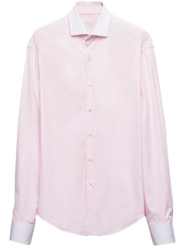 Chemise en coton à boutonnière - Prada - Modalova