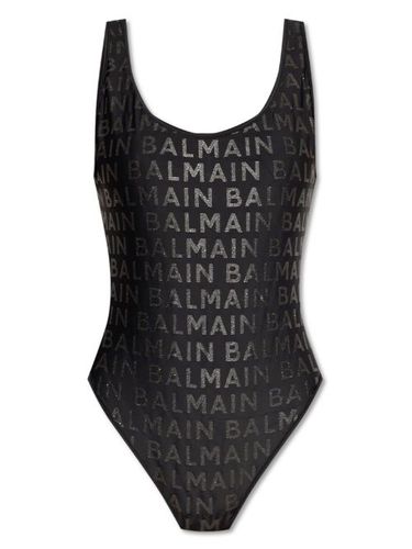 Maillot de bain à logo imprimé - Balmain - Modalova