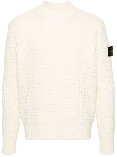 Pull en maille 3D à patch Compass - Stone Island - Modalova