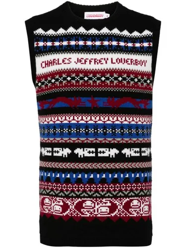 Haut en maille Fair Isle - Charles Jeffrey Loverboy - Modalova