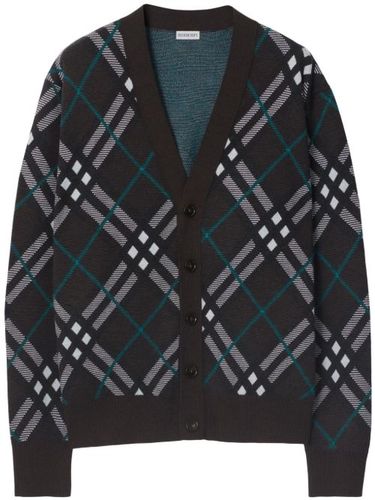 Cardigan à carreaux - Burberry - Modalova