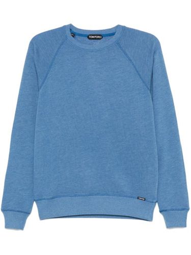 TOM FORD sweat à patch logo - Bleu - TOM FORD - Modalova