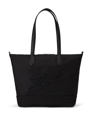 Sac cabas médium à appliqué logo - Karl Lagerfeld - Modalova