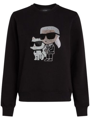 Sweat Ikon à ornements strassés - Karl Lagerfeld - Modalova