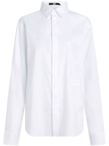 Chemise à motif monogrammé brodé - Karl Lagerfeld - Modalova