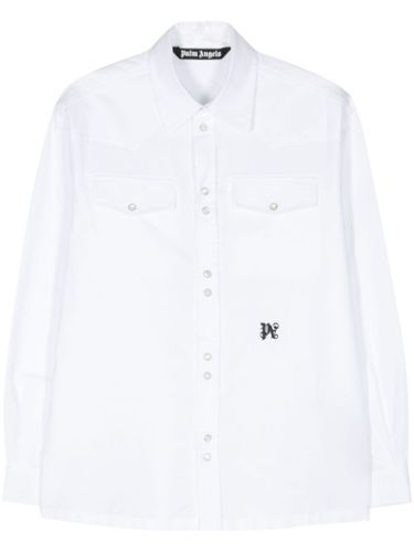 Chemise en coton à logo brodé - Palm Angels - Modalova