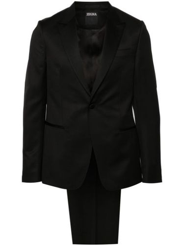 Costume à veste à revers crantés - Zegna - Modalova