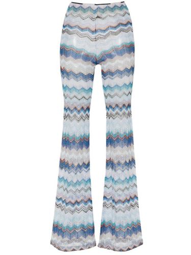 Pantalon en crochet à coupe évasée - Missoni - Modalova