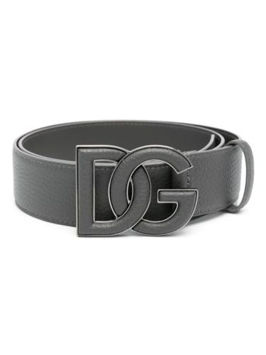 Ceinture en cuir à boucle logo - Dolce & Gabbana - Modalova