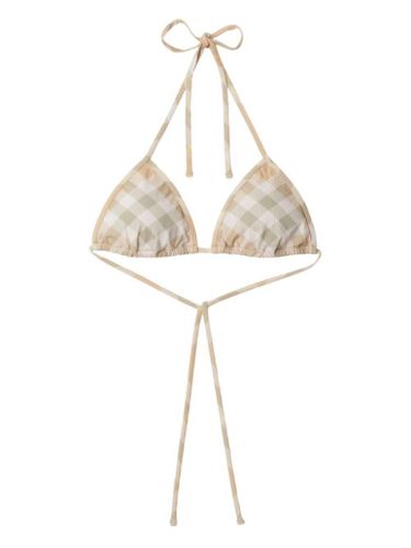 Haut de bikini à carreaux - Burberry - Modalova