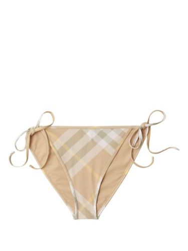 Bas de bikini noué à carreaux - Burberry - Modalova