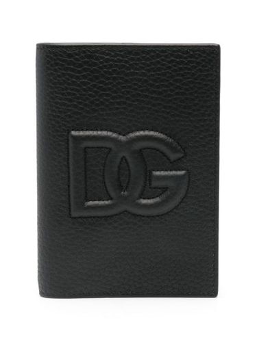 Portefeuille en cuir à logo embossé - Dolce & Gabbana - Modalova