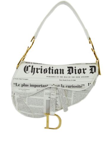 Sac porté épaule Newspaper Saddle pre-owned (2000) - Christian Dior Pre-Owned - Modalova