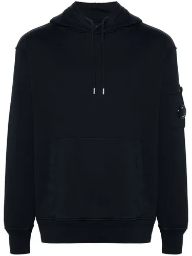 Hoodie en coton à rayures diagonales - C.P. Company - Modalova