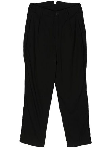 Pleat-detail straight-leg trousers - Y's - Modalova