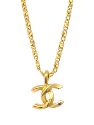 Collier à pendentif logo CC (1982) - CHANEL Pre-Owned - Modalova