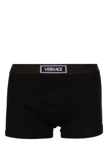Boxer nervuré 90s Logo - Versace - Modalova