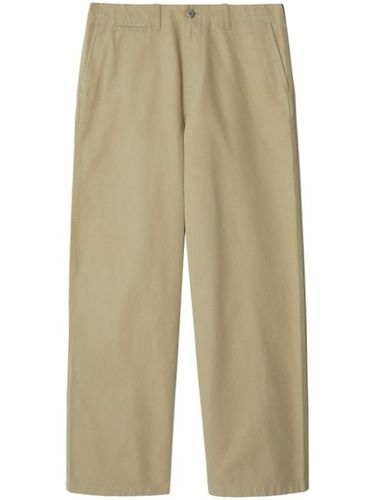 Pantalon chino en coton à coupe droite - Burberry - Modalova